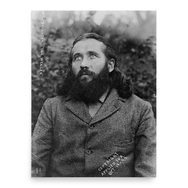 Francis Schlatter poster print, in size 18x24 inches.