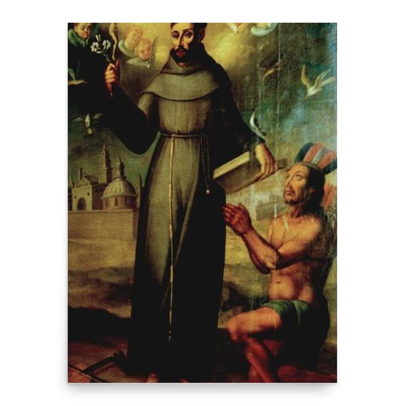 Francis Solanus poster print, in size 18x24 inches.