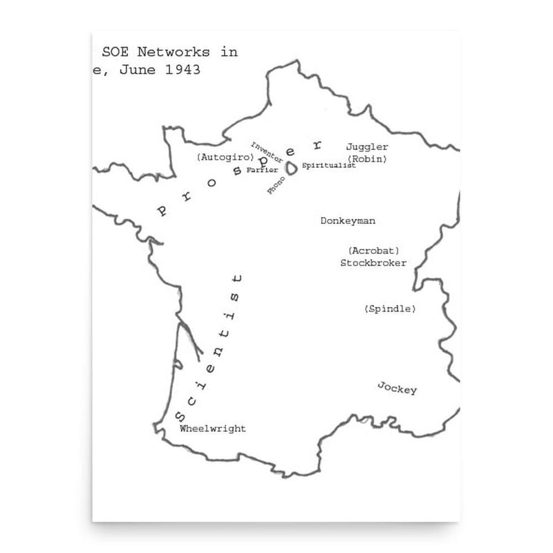 Francis Suttill poster print, in size 18x24 inches.