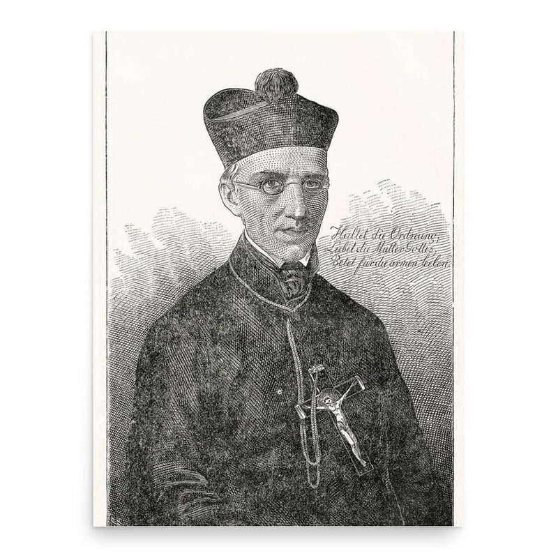 Francis de Sales Brunner poster print, in size 18x24 inches.