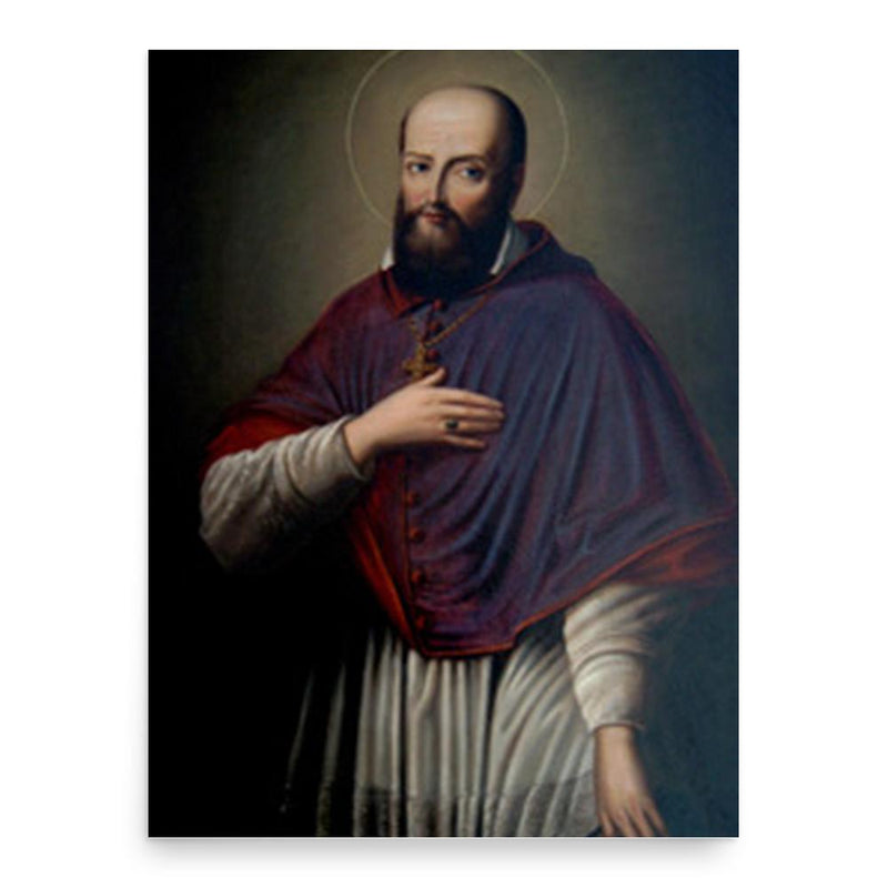 Francis de Sales poster print, in size 18x24 inches.