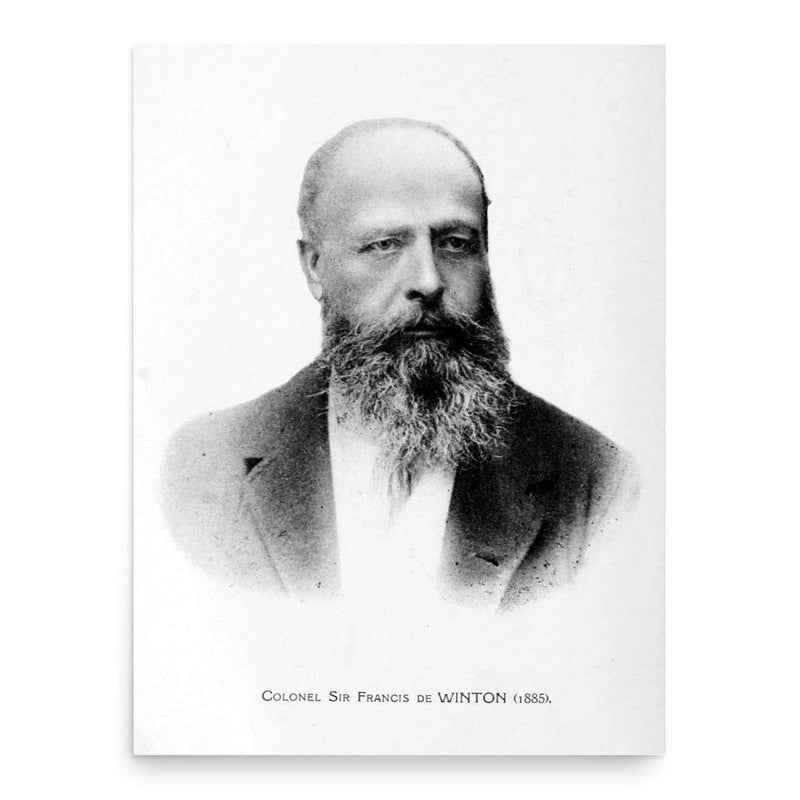 Francis de Winton poster print, in size 18x24 inches.