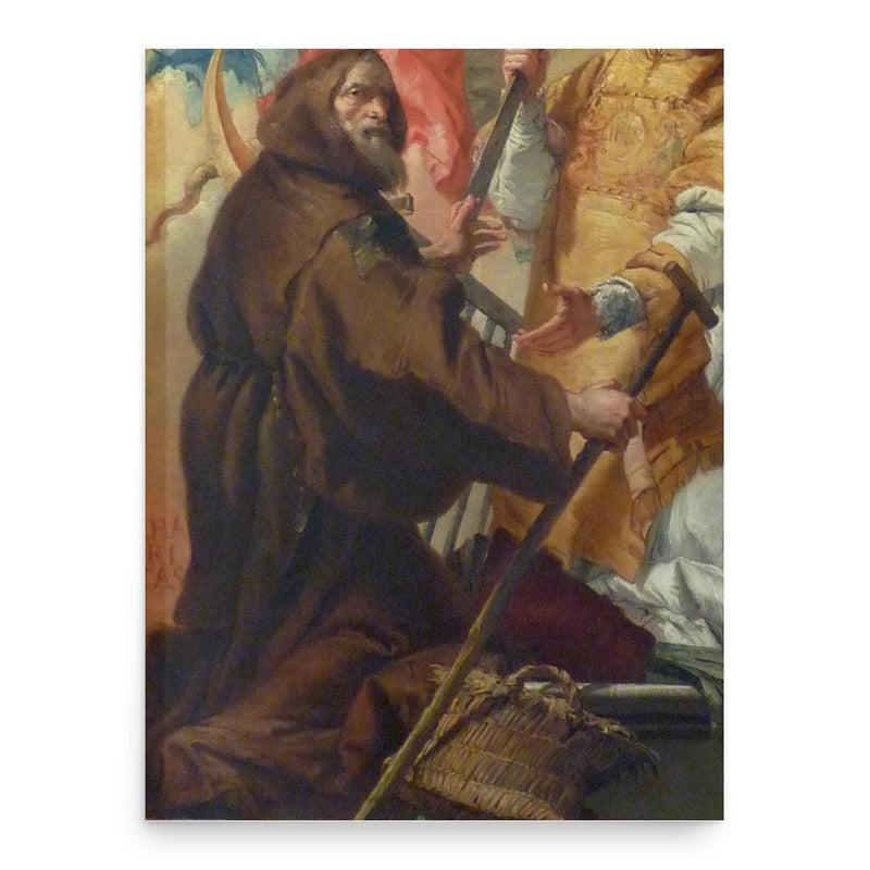 Francis of Paola poster print, in size 18x24 inches.