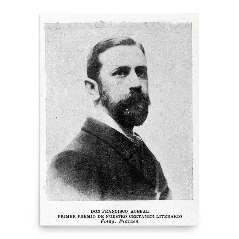 Francisco Acebal poster print, in size 18x24 inches.