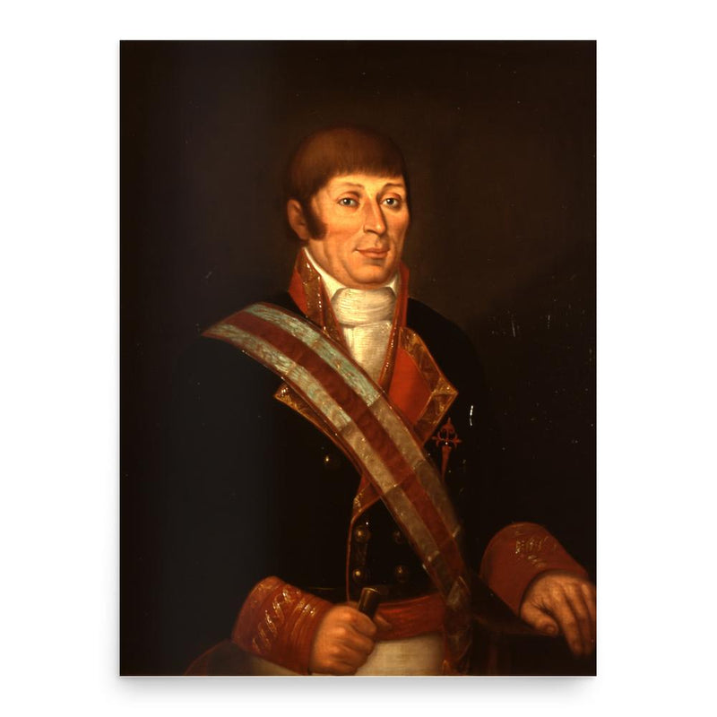 Francisco Antonio Mourelle poster print, in size 18x24 inches.