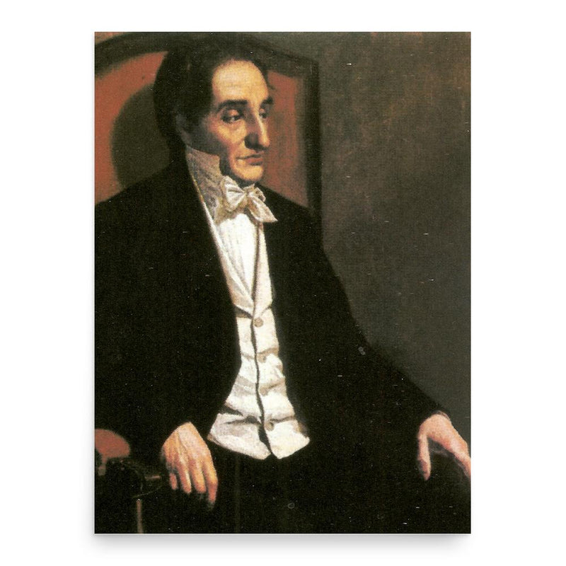 Francisco Antonio Zea poster print, in size 18x24 inches.