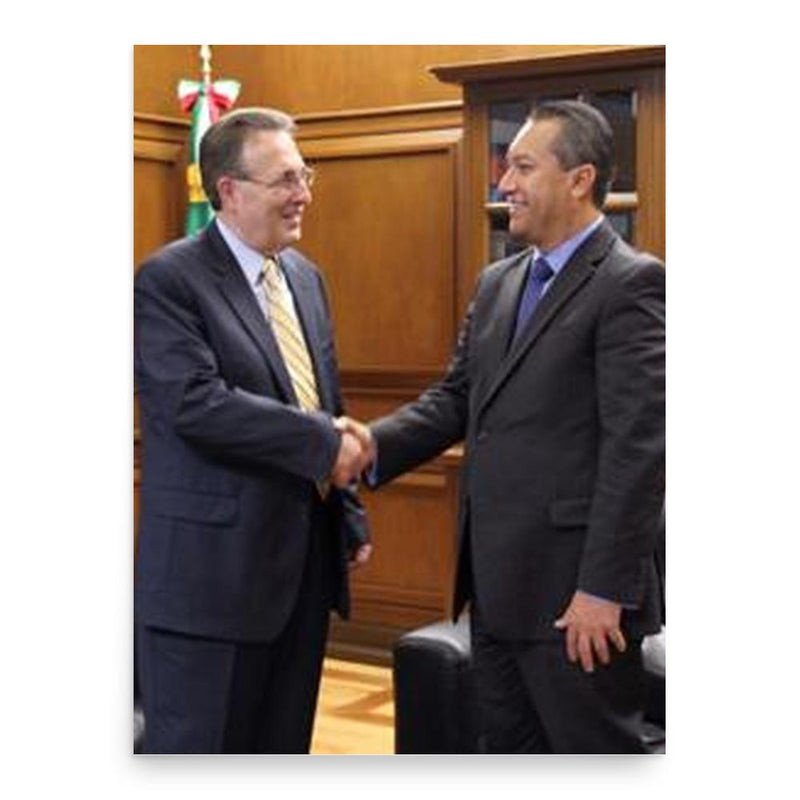 Francisco Blake Mora poster print, in size 18x24 inches.