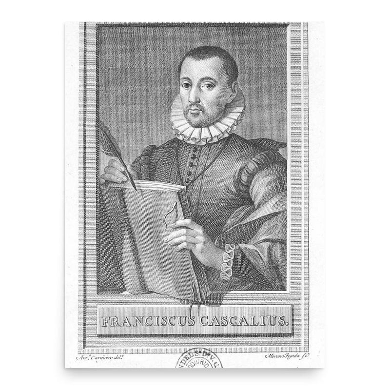 Francisco Cascales poster print, in size 18x24 inches.