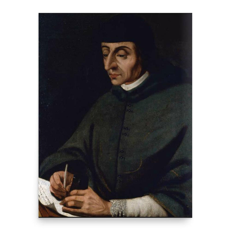 Francisco Cervantes de Salazar poster print, in size 18x24 inches.