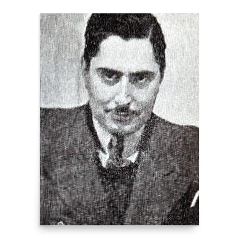 Francisco Coloane poster print, in size 18x24 inches.