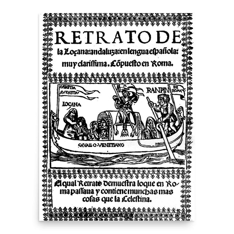 Francisco Delicado poster print, in size 18x24 inches.