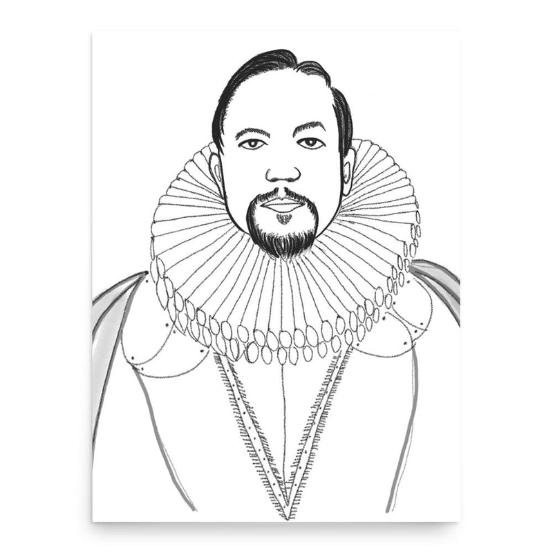 Francisco Fajardo poster print, in size 18x24 inches.