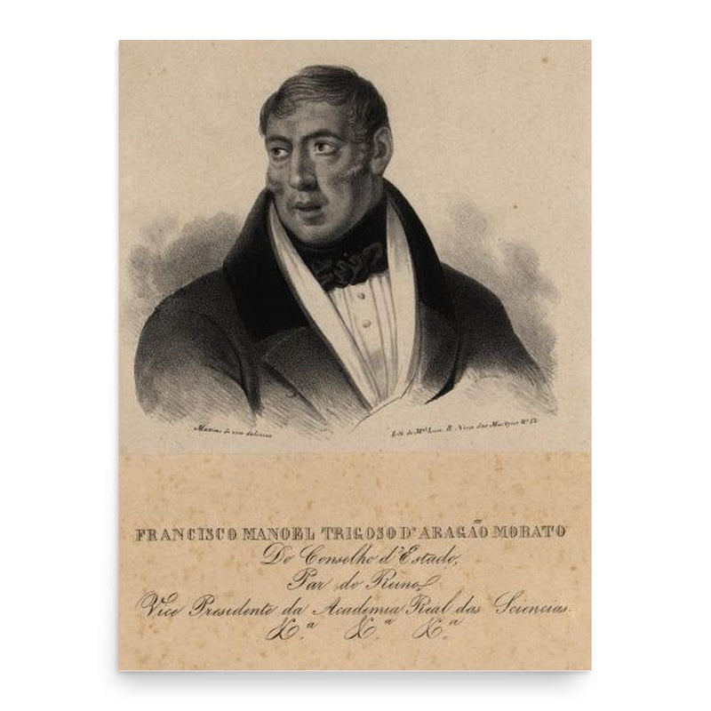 Francisco Manuel Trigoso poster print, in size 18x24 inches.