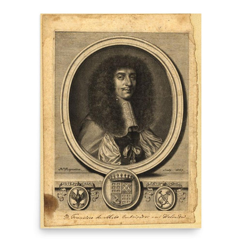 Francisco Manuel de Mello poster print, in size 18x24 inches.