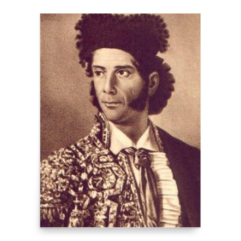 Francisco Montes Reina poster print, in size 18x24 inches.