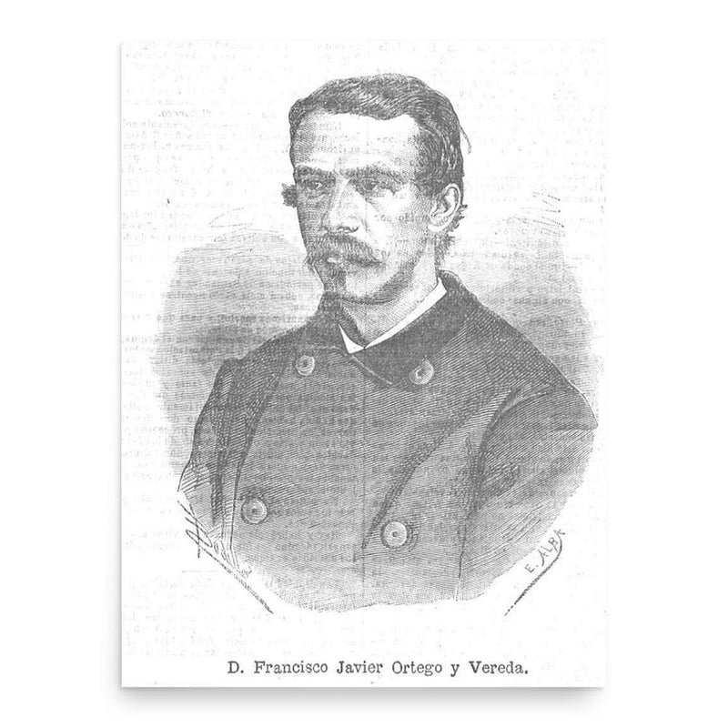 Francisco Ortego poster print, in size 18x24 inches.