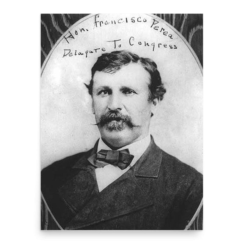 Francisco Perea poster print, in size 18x24 inches.