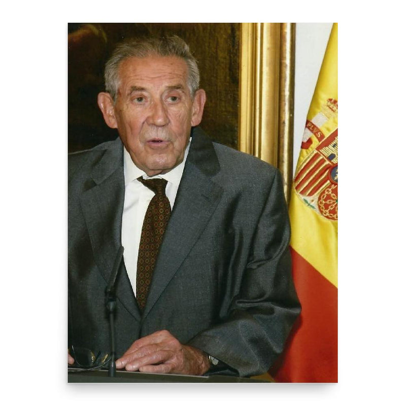 Francisco Rubio Llorente poster print, in size 18x24 inches.