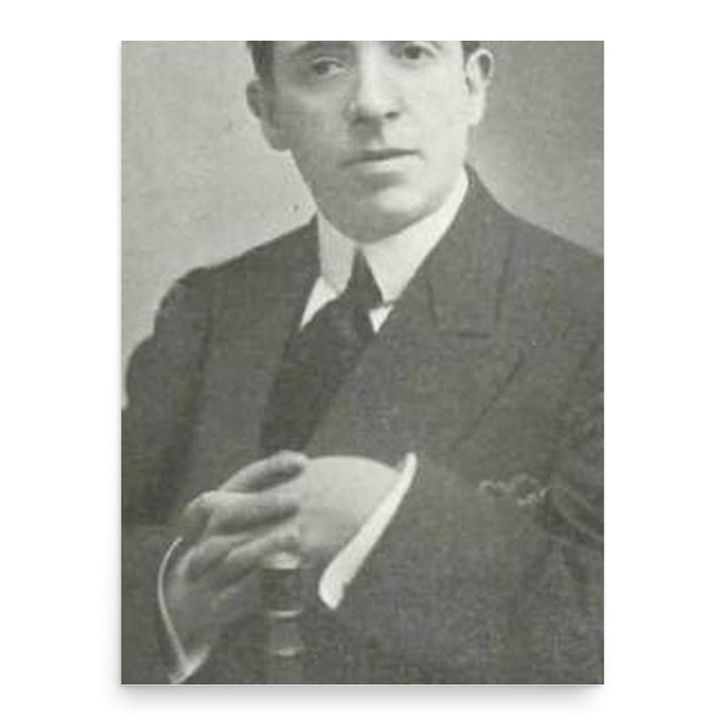 Francisco Villaespesa poster print, in size 18x24 inches.