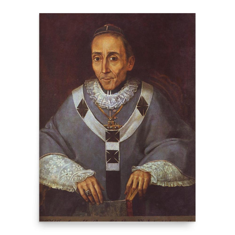 Francisco Xavier de Luna Pizarro poster print, in size 18x24 inches.