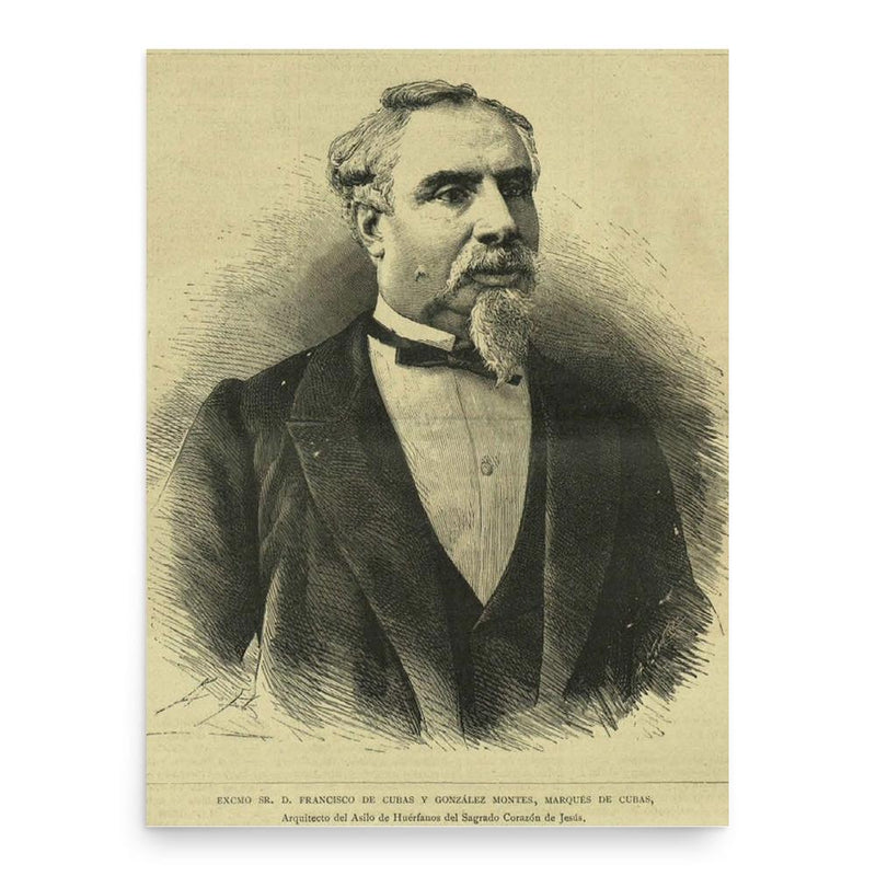 Francisco de Cubas poster print, in size 18x24 inches.