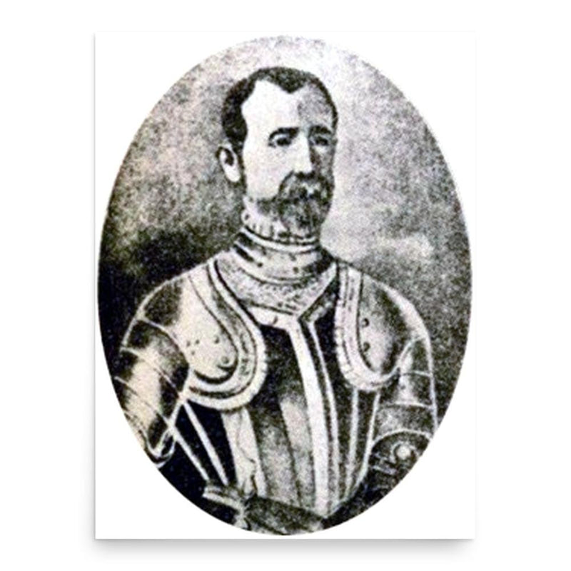 Francisco de Garay poster print, in size 18x24 inches.