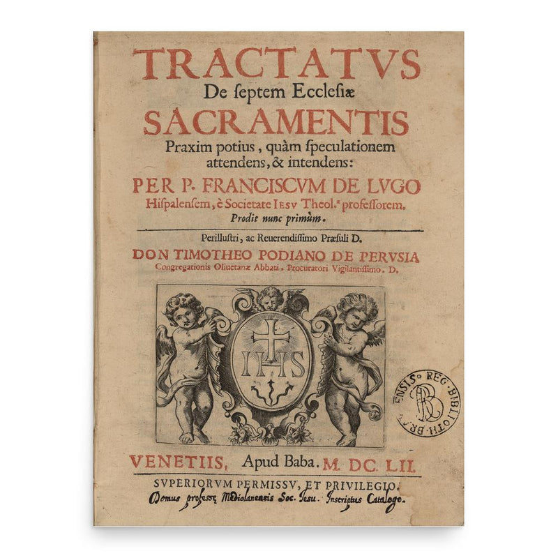 Francisco de Lugo poster print, in size 18x24 inches.