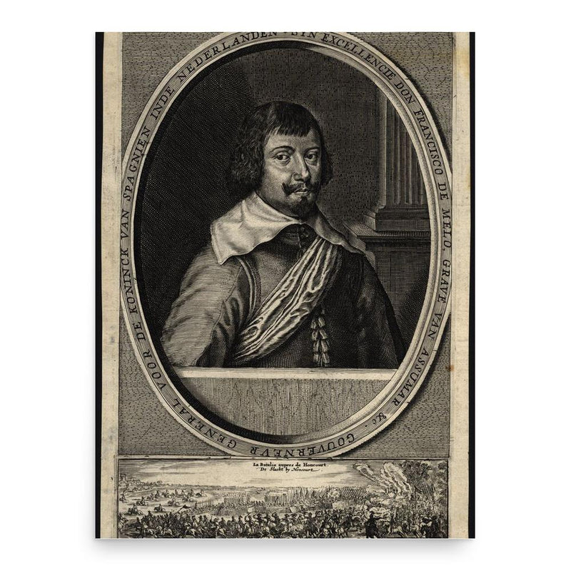 Francisco de Melo poster print, in size 18x24 inches.