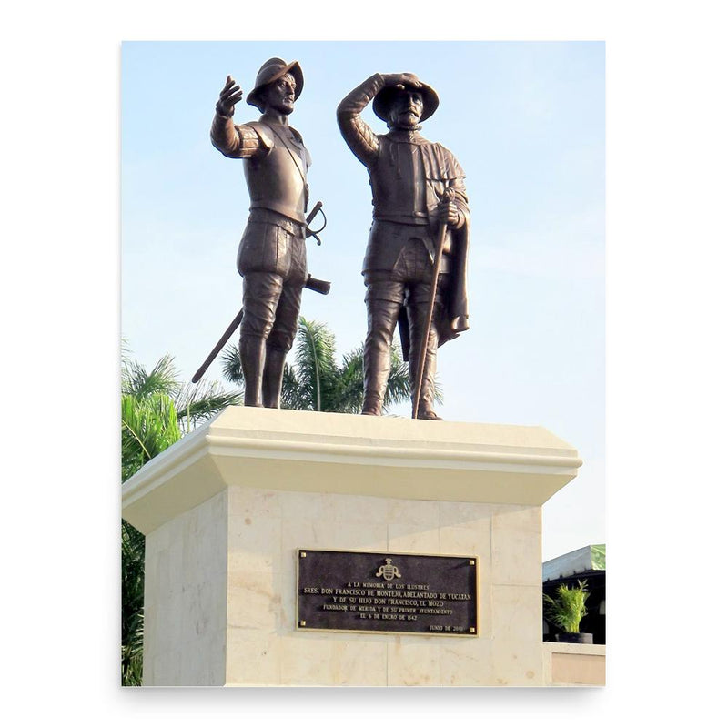 Francisco de Montejo the Younger poster print, in size 18x24 inches.