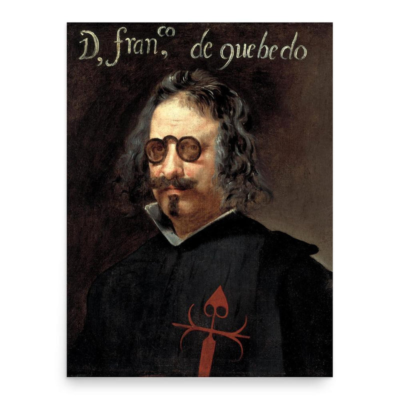 Francisco de Quevedo poster print, in size 18x24 inches.