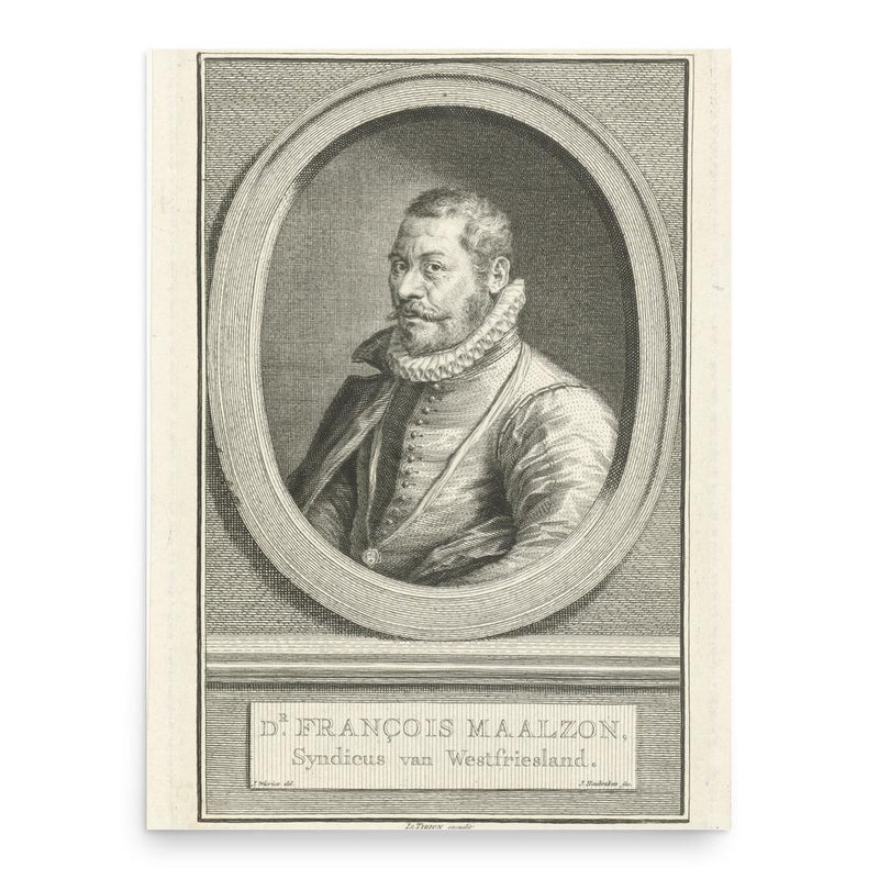 Franciscus Maelson poster print, in size 18x24 inches.