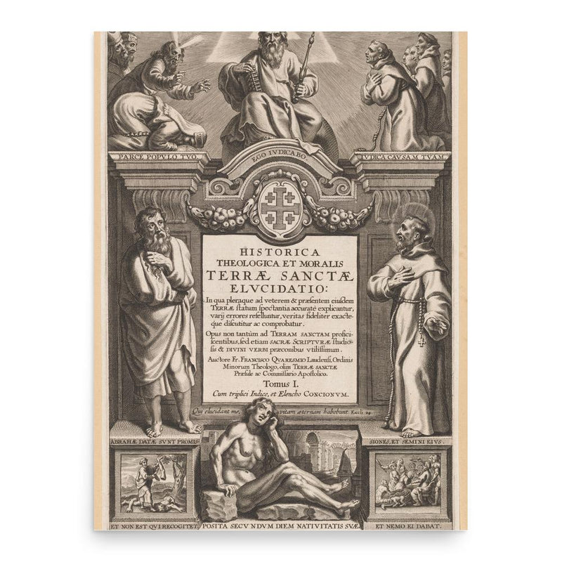 Franciscus Quaresmius poster print, in size 18x24 inches.