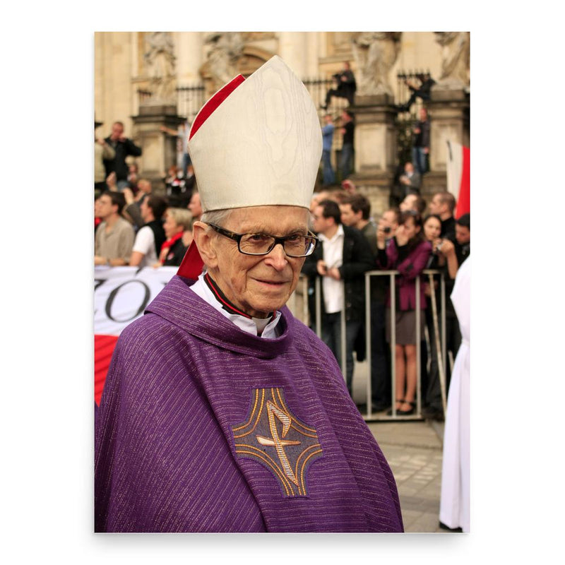 Franciszek Macharski poster print, in size 18x24 inches.