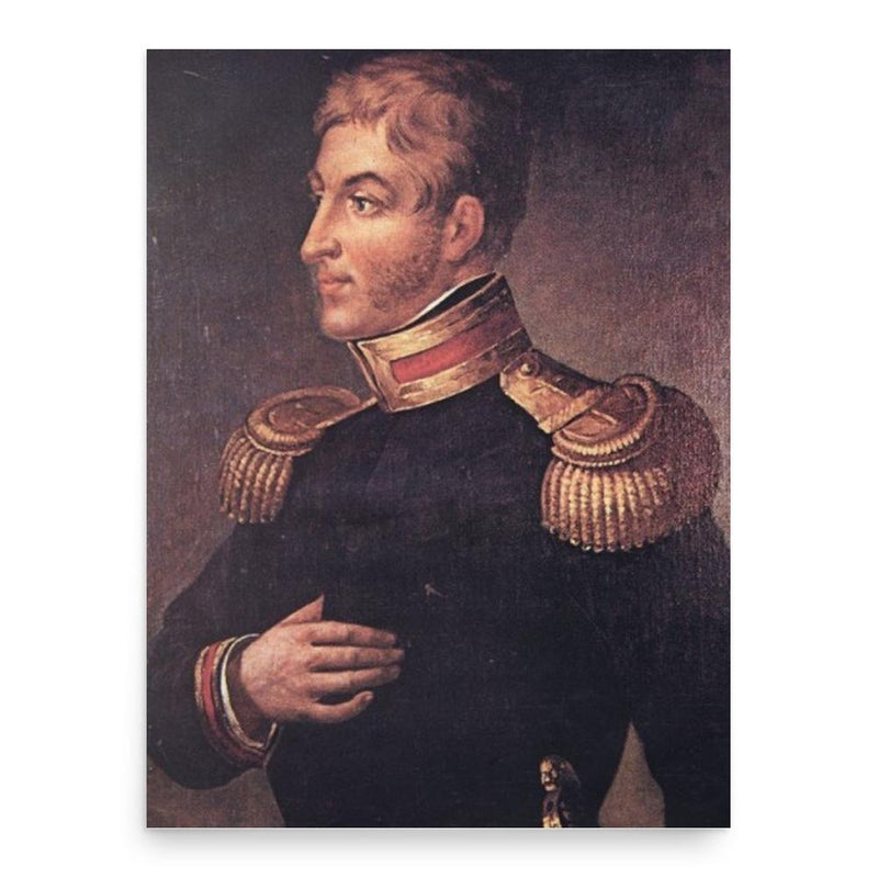 Frank Abney Hastings poster print, in size 18x24 inches.