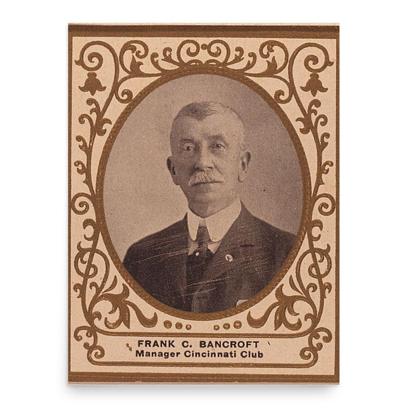 Frank Bancroft poster print, in size 18x24 inches.