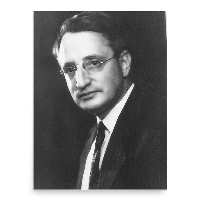 Frank Benford poster print, in size 18x24 inches.