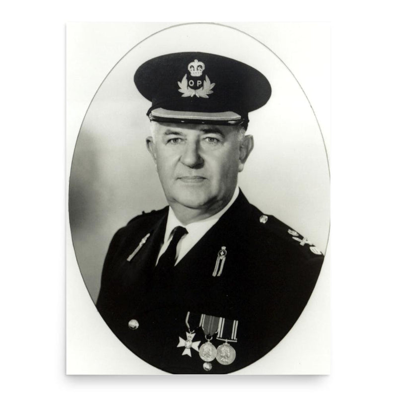 Frank Bischof poster print, in size 18x24 inches.