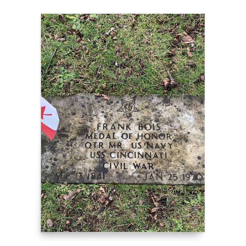 Frank Bois poster print, in size 18x24 inches.