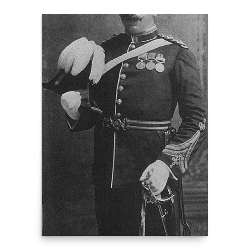 Frank Bourne poster print, in size 18x24 inches.