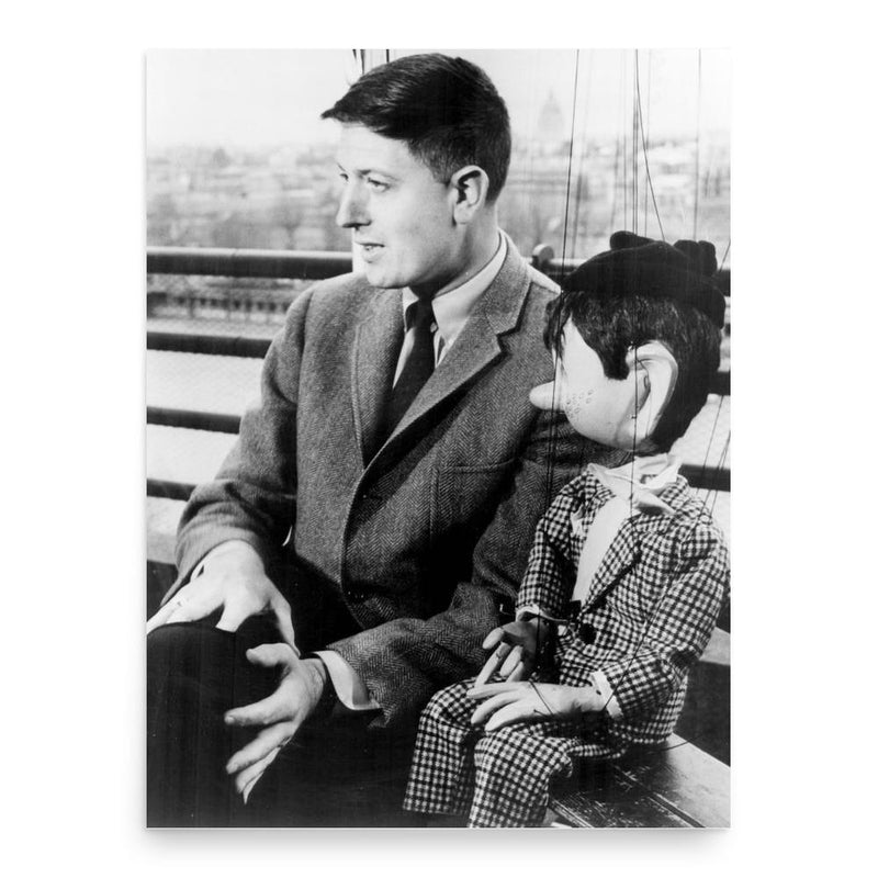 Frank Buxton poster print, in size 18x24 inches.