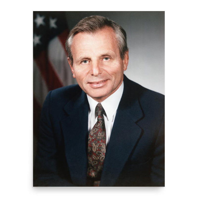 Frank Carlucci poster print, in size 18x24 inches.