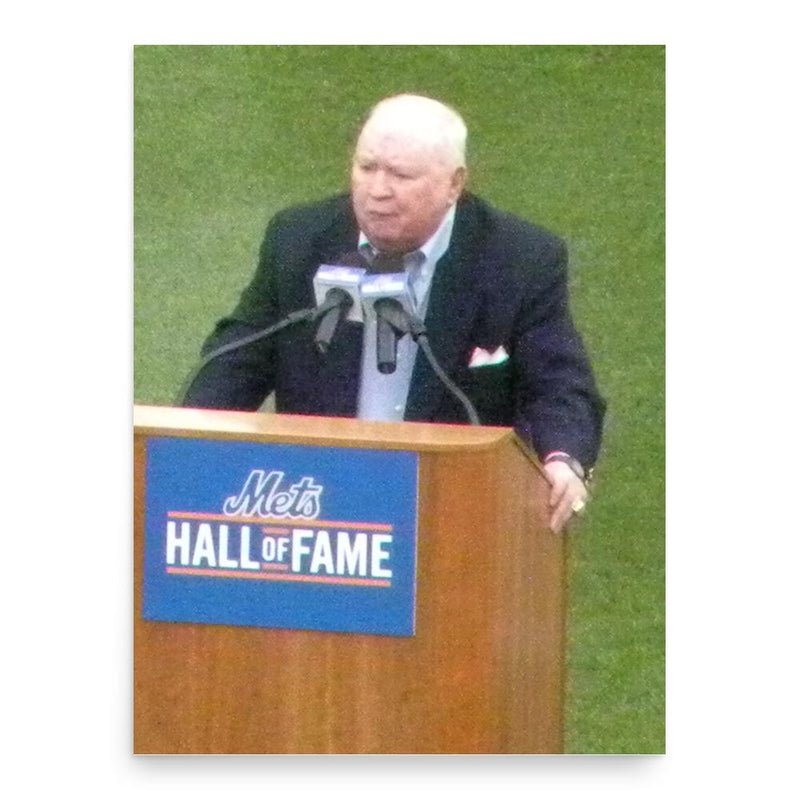 Frank Cashen poster print, in size 18x24 inches.