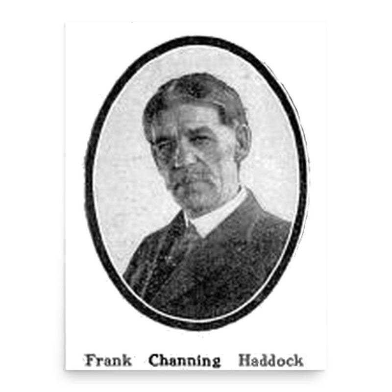 Frank Channing Haddock poster print, in size 18x24 inches.