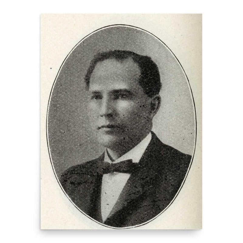 Frank Clague poster print, in size 18x24 inches.