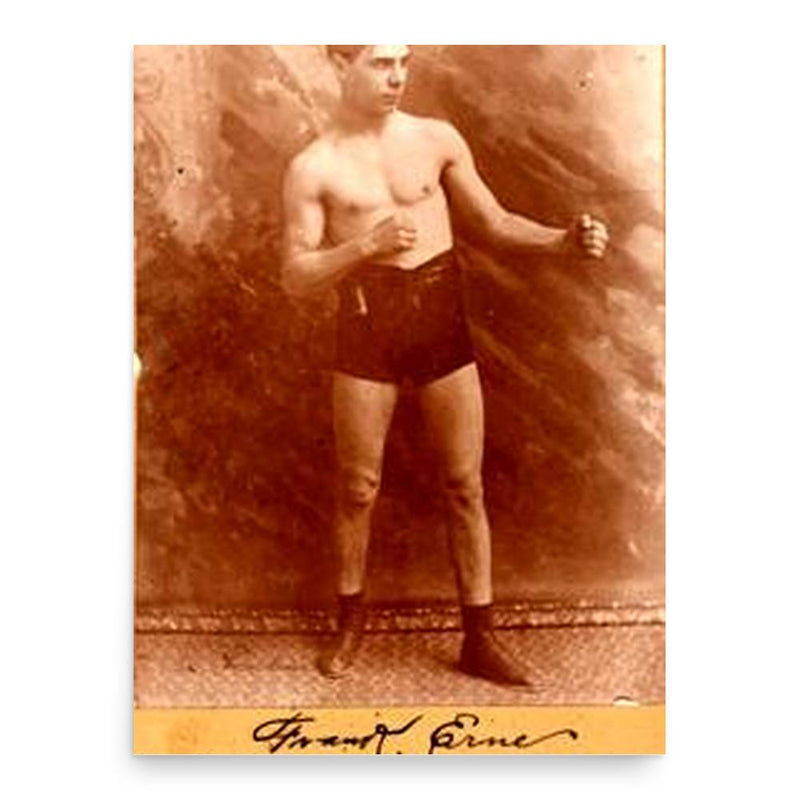 Frank Erne poster print, in size 18x24 inches.