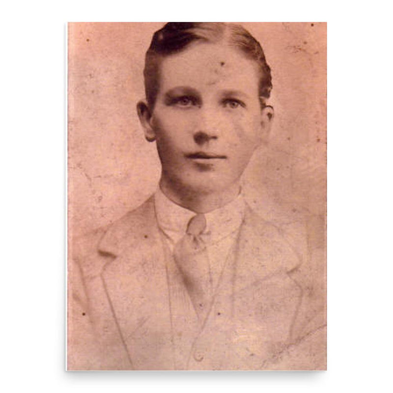 Frank Flood poster print, in size 18x24 inches.