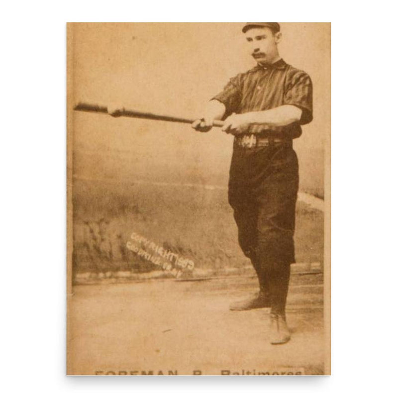 Frank Foreman poster print, in size 18x24 inches.