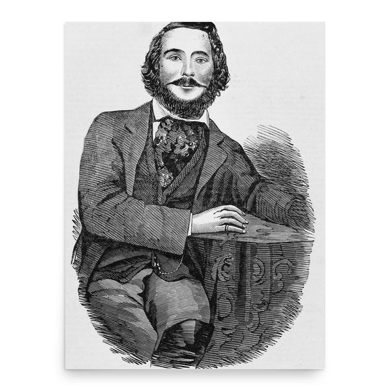 Frank Gardiner poster print, in size 18x24 inches.