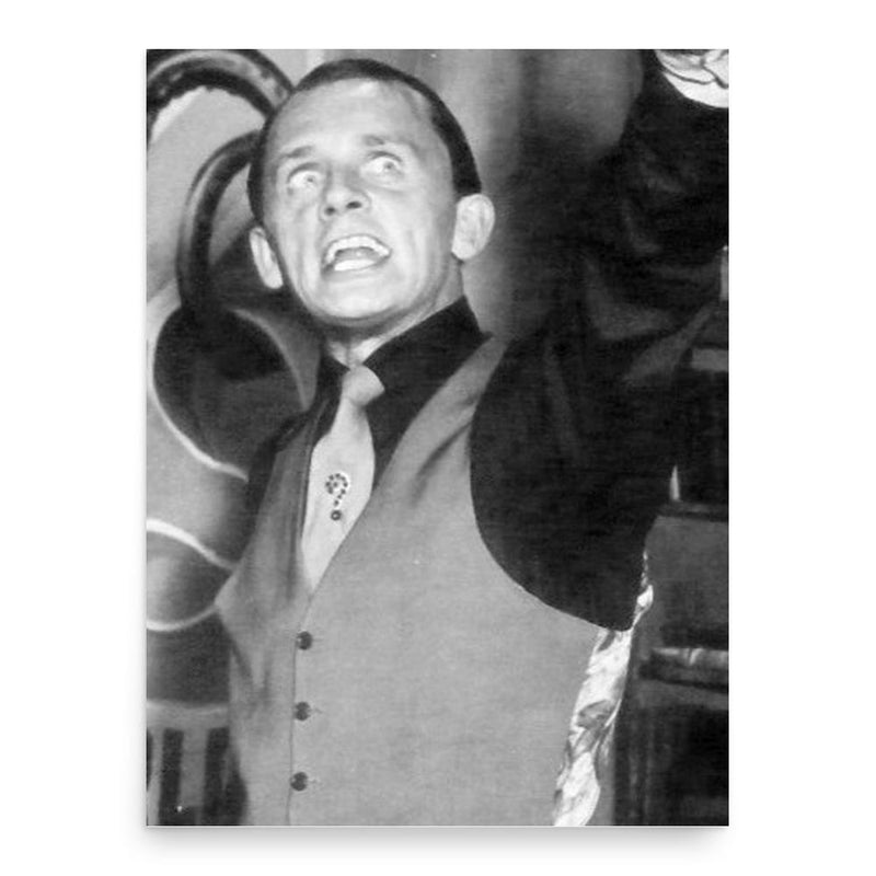 Frank Gorshin poster print, in size 18x24 inches.