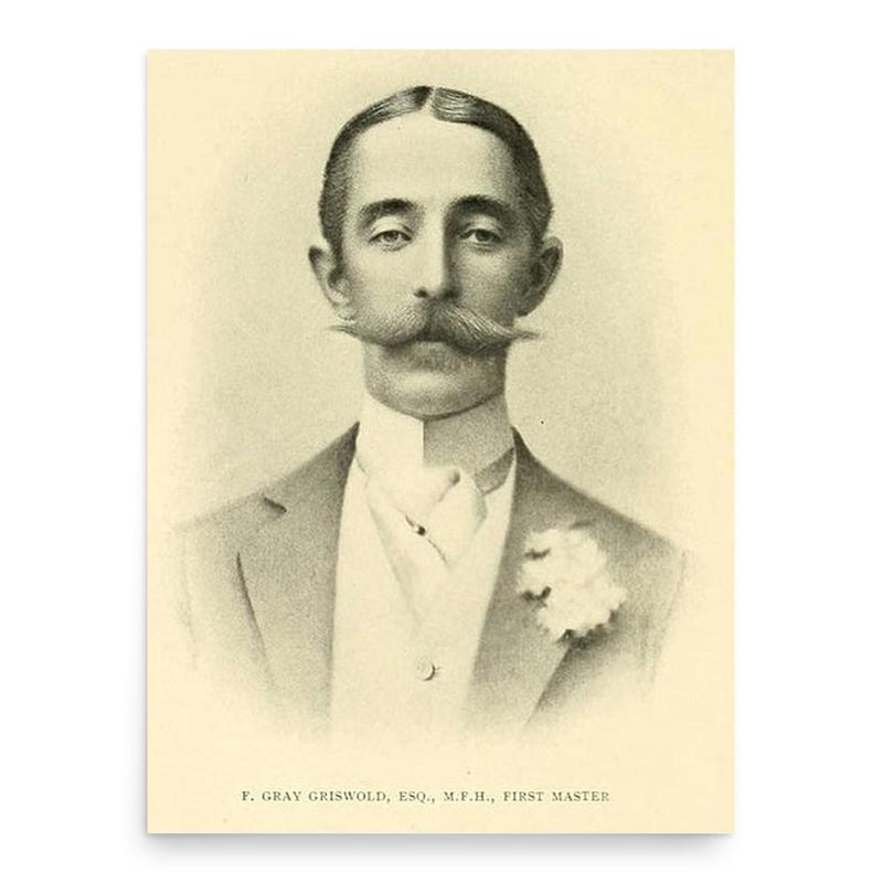 Frank Gray Griswold poster print, in size 18x24 inches.